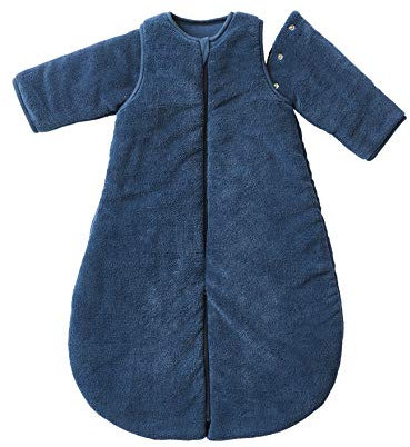 VERTBAUDET Gigoteuse Polaire Microfibre, Manches Amovibles, spécial Voyage Marine 0/6M