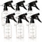 Youngever 6 Paquetes 250ML Botellas de Plástico Spray, Botella de Pulverizador, Botellas de Spray Para el Cabello y Soluciones de Limpieza (Largo Redondo, Transparente)