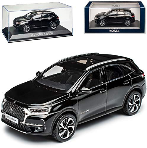 DS Automobiles Citroen DS7 Crossback Schwarz Ab 2017 1/43 Norev Modell Auto mit individiuellem Wunschkennzeichen