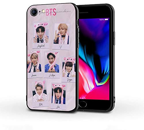 ZHETUODANG iPhone 7/8/SE Case mit kabellosem Ladeunterstützung, TPU-Hülle, BT-6, Einfarbig