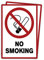 2 Stück No smoking/rauchen verboten Schild 20 x 30 cm aus stabiler PVC Hartschaumplatte 3mm mit UV-Schutz von STROBO