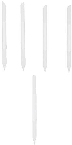FOMIYES Lot de 5 repousse-cuticules en verre - Lime à ongles double face en verre cristal de précision pour limer les cuticules