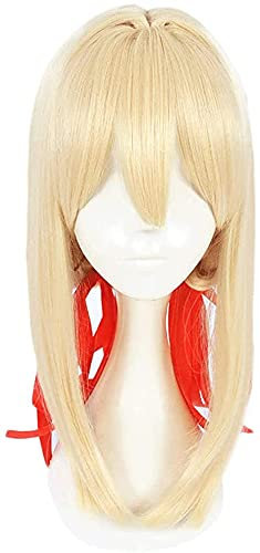Wigs for Violet Evergarden, Beautiful Cosplay Wig with Free Wig Cap, for Halloween, Party, Carnival, Nightlife, Concerts, Weddings