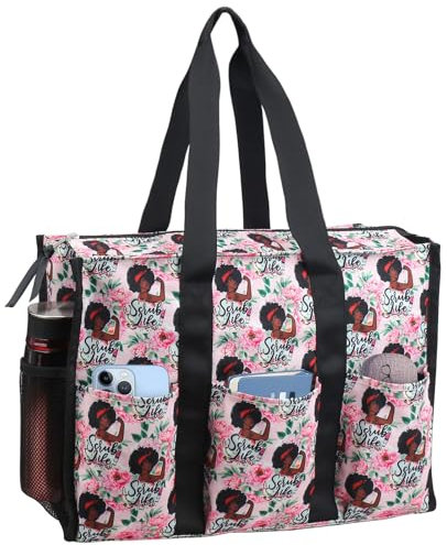 ABAMERICA Krankenschwestertasche für die Arbeit, Pflegetasche, mehrere Taschen, wasserdicht, mit Reißverschluss, klinische Tasche für Pflege-Studenten, Large