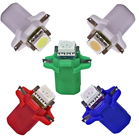 10 x Tacho Beleuchtung LED 5050 SMD B8.3d BAX10S Weiß 24V Umbauset Innenraum Innenraumbeleuchtung Instrumentenbeleuchtung Cockpit