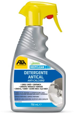 FILA Surface Care Solutions, DEEPCLEAN, Spray Antical para el bagno, limpia y recupera el brillo de grifos, sanitarios y superficies de baño y ducha. per il bagno, 750ml