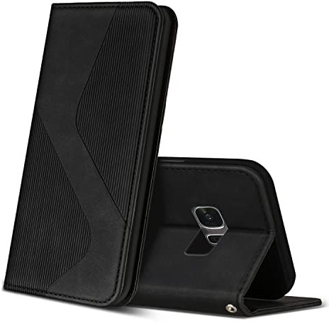 ZONNAVI Coque pour Samsung Galaxy S7, Premium Étui Housse en Cuir de Protection avec [Emplacements Cartes] [Magnetique], Clapet Folio Portefeuille pour Samsung Galaxy S7 (Noir)
