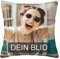 MEIERLE Foto-Kissenbezug Selbst gestalten, Kissenbezug mit Foto, personalisiertes Fotokissenbezug mit eigenem Foto & Text, Personalisierte Geschenk-Idee zu jedem Anlass, Geburtstag, Valentinstag