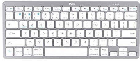 Trust Wireless Keyboard 24651 QWERTY US Silver Monochrome