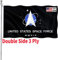 ARSOF US Space Force Flagge, 10,2 x 15,2 cm, doppelseitig, USA-Spaceforce-Flagge, strapazierfähig, 3-lagig, 200D-Polyester und langlebiger Canvas-Kopf mit 2 Messingösen
