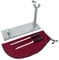 Jamonero Cabezal Fijo de Acero Inoxidable + Cubre Jamon Burdeos + Afilador manual + Cuchillo Jamonero