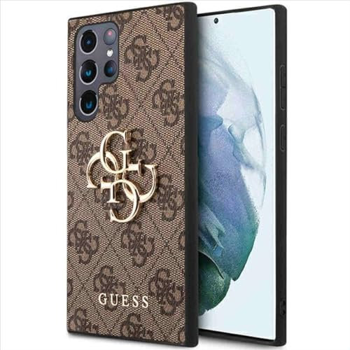 Hülle Guess GUHCS23L4GMGBR Samsung S23 Ultra S918 braun 4G Big Metal Logo