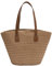 TIAASTAP Beach Bags for Women Summer Straw Bag with Zip Straw Shoulder Bag Large Beach Tote Bag Woven Handbags for Travel, Shopping, Holiday, Party
