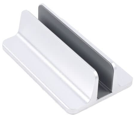 Vertikaler Laptop Ständer Notebook Ständer aus Aluminium Verstellbarer Notebook Ständer Platzsparender Halterung für Tablet Laptop, auch für Handy E-Book oder Bücher