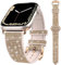 Kamita Ersatzarmband für Apple Watch Armband 42mm 44mm 45mm 46mm 49mm, Bling Strass Einstellbar Armbänder für Frauen und Mädchen, Silikon Glitzerarmband für iWatch 10 9 8 7 6 5 4 Ultra SE (Roségold)