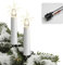 hellum LED Weihnachtsbaum Lichterkette Made-in-Germany, Christbaum Lichterkette mit Clip, 30 Lichter, beleuchtete Länge 29m, Schaft weiß, für außen mit teilbarem Stecker 842517