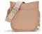 RQJZ kleine handtasche damen umhängetasche damen mittelgroß crossbody bag damen klein PU leder damenhandtasche tasche damen mit breitem gurt Beige