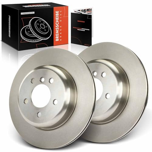 Frankberg 2x Bremsscheiben Hinten Kompatibel mit 5er F10 F18 518-530 2.0L-3.0L 2009-2016 Bremsscheibe 5er Touring F11 518-530 2.0L-3.0L 2009-2017 Replace# 34216775287