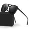 Wrimen-Sonnenbrille-Polarisiert-Sonnenbrillen-Herren-Damen-UV400 Schutz PC Schwarz Sonnen Brille Rechteck Modisch Unisex Klassisch für Autofahren Reisen Camping