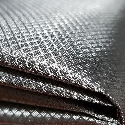 ZJFJMBD RF-Abschirmgewebe, Faraday-Gewebe, EMF-Blocker-Material, RFID-Abschirmung, Nickel-Kupfer-Gewebe – WLAN- und Mobilfunk-Signalblockierung – 1 m, silberfarbenes Zeltgewebe