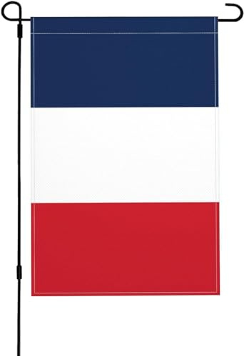Petit drapeau français de 30,5 x 45,7 cm double face résistant aux intempéries pour décoration extérieure (France)
