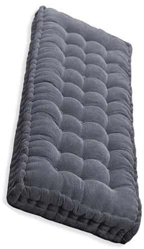 Sitzkissen Bank Outdoor, Bankauflagen mit Bezug, Bankkissen Waschbare, Rutschfestes Sitzpolster Outdoor, Sitzauflage Bank Viele Farben und Größen Zur Auswahl(Color:Dark Gray,Size:80x40cm)