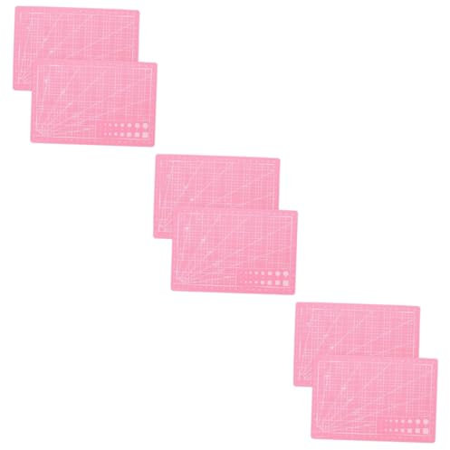 3 Sätze Rücken Schneiden Gravurmatte Selbstheilende Bastelmatte Pvc Schneidebrett Doppelseitige Schneidematte Quilt-schneidepads Schneidematte Aus Stoff Abs Rosa 2 Stück * 3 NUOBESTY
