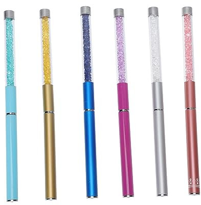 Beaupretty 6-teiliges Wimpernpinsel-set Mit Strass-griff Make-up-tool Für Mascara-details