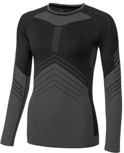 Crivit Damen Funktionsunterhemd, Seamless, Ski Unterwäsche, Warmes Thermo Langarm T-Shirt