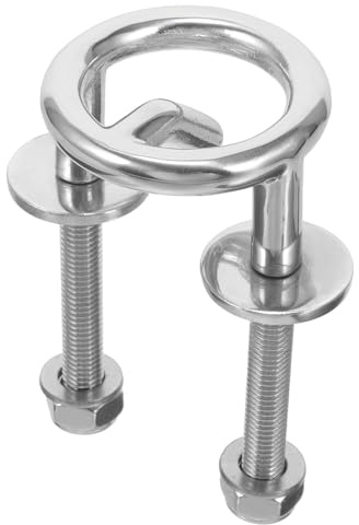 Veemoon Edelstahl Wasserski Zughaken 62mm für Boot und Yacht | Schiffszubehör, Heckspiegelhalterung, Silber, für Wasserski, Rostfrei und Langlebig