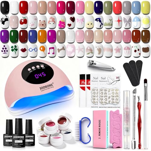 JODSONE 32 Colors Nail Art Gel Paint Kit Solid Gel Nail Polish Painting Paint Nail for Nails Art Set Professional Salon DIY Gift