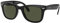 Ray-Ban Unisex Folding Wayfarer Sonnenbrille, Schwarz (Gestell: Schwarz, Gläser: Grün Klassisch 601), Large (Herstellergröße: 54)