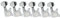 Musiclily 6-in-line Sealed Guitar Tuners Tuning Pegs Keys Machine Heads Set for Fender Stratocaster Telecaster Electric Guitar, Chrome