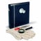 Leuchtturm 347925 4-teiliges Starterset - Münzalbum NUMIS inkl. 5 Hüllen, Stiellupe, Münzhandschuhe und Münzpinzette