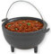TableCraft Cast Iron Mini Round Kettle Server 16oz / 470ml - Oven Proof Miniature Cast Iron Stew Pot