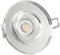 SSC-LUXon Glas LED Decken Einbaustrahler Einbauleuchte dimmbar & super flach (30mm) runde Form mit 6W LED Modul warmweiß 2700K