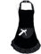 Hanerdun Damen Schürze Kochschürze Küchenschürze mit Taschen Schleife Bowknot Schwarz Gute Qualität Nett Süß für Damen Frauen Kochen Grillen Backen Geschenk Idee