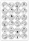 24 Adventskalender-Zahlen-Aufkleber mit Rechenaufgaben I rund Ø 4 cm I DIY Sticker Set I Weihnachtsaufkleber Geschenk-Aufkleber für Kinder I dv387
