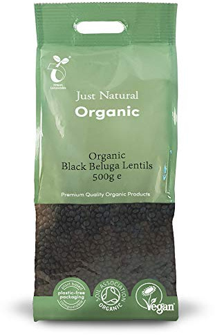Organic Black Beluga Lentils 500g