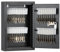 KYODOLED Armoire à clés verrouillable, boîte de rangement pour 40 clés avec code, support mural avec serrure à combinaison, crochets à clés et étiquettes (noir, 40 clés)