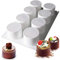 OCPO KITCHEN Zylinderform Silikonform, Silikonformen Rund Backen, Schokoladenform Silikon BPA Frei für Muffins Kuchen Brownie Käse Schokolade Kekse (8 Mulden)