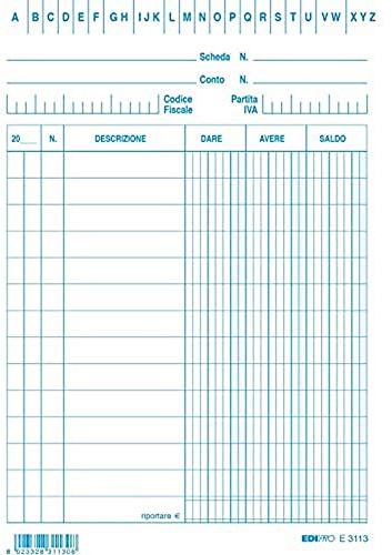 EDIPRO - E3113BL - 100 Karteikarten f.to 10,5 x 15 blau