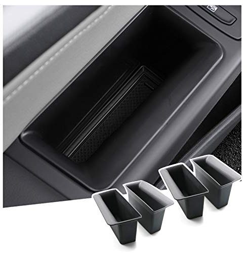 SHAOHAO Kompatibel mit VW Golf 8 MK8 GTI GTD GTE 2019-2023 Vorderseite Türgriff Aufbewahrungsbox Container Organizer Grab Zubehör Armlehne Grab Tray (4 Stück)