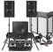 VONYX Complete Mobile Disco DJ Setup - Portable PA System Bundle with CD Mixer, DJ Booth, Bluetooth Amplifier & Speaker Package Ideal for Beginners, Parties and Events