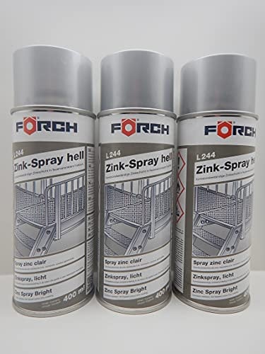 Förch ZINK ZINKSPRAY HELL L244 ROST KORROSIONSSCHUTZ PUNKTSCHWEIßFÄHIG 400ML (3)