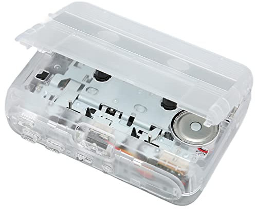 Kassettenspieler, Tragbarer Bluetooth 5.0 Kassettenspieler mit Kopfhörer Auto Reverse Funktion Stereo Kassettenspieler mit UKW Radiofunktion (Weiß)