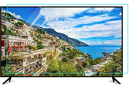 75-85 Zoll TV-Bildschirmschutz – Blendschutz/Anti-Blaulicht/Anti-Kratzer/Anti-Fingerabdruck-Folienfilter – Schadensschutzplatte – für Sharp, Sony, gebogene Bildschirme/Clear / 85inch 1902x1089mm