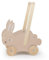 Trixie - Chariot de marche à pousser en bois certifié FSC pour enfant à parir de 18 mois - Mrs. Rabbit (Lapin)