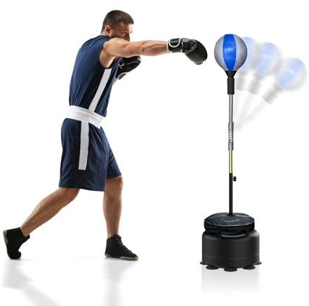 Fast Action Cobra Reflex Bag, Boxsack mit Ständer für Erwachsene und Jugendliche, fortschrittliche Heim-Fitness-Boxausrüstung