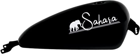 DualColorStampe Aufkleber kompatibel mit Harley-Davidson Elefanti Sahara Tank DX-SX Sticker Moto Motorbike COD.M0231 (mattweiß)